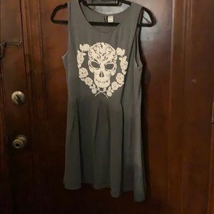Grey skull dress
